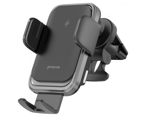 Автомобільний тримач з Бездротовим ЗП Proove Nitro Charge 15W dark gray 2001001847142 6901114737698