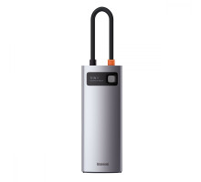 USB-Хаб Baseus Metal Gleam Series 5-in-1 Type-C gray 2001000364305 6953156204638