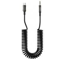 Кабель AUX Proove Steel Spring Type-C to 3.5 (1m) black 2003000226065 6901119699212