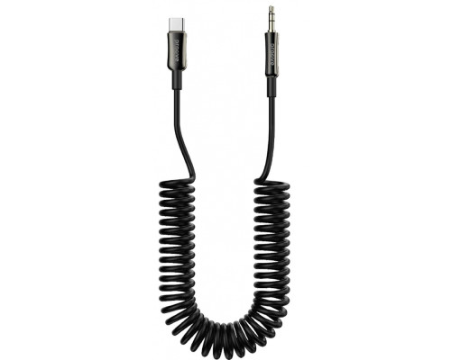 Кабель AUX Proove Steel Spring Type-C to 3.5 (1m) black 2003000226065 6901119699212