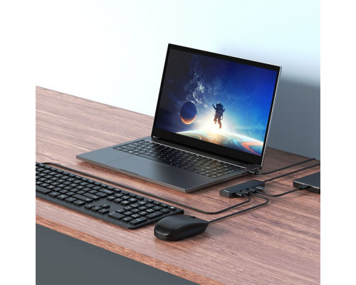 USB-Хаб Baseus UltraJoy Series Lite 15cm (4xUSB3.0) gray 2003000175493 6932172636470