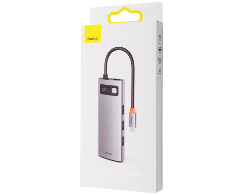 USB-Хаб Baseus Metal Gleam Series 5-in-1 Type-C gray