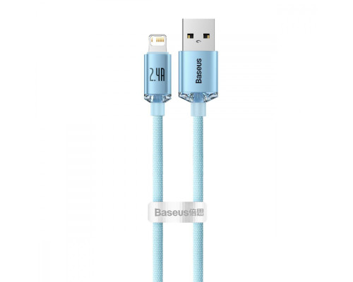 Кабель Baseus Crystal Shine Series Lightning 2.4A (1.2m) sky blue