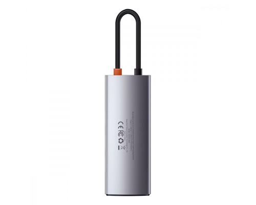 USB-Хаб Baseus Metal Gleam Series 5-in-1 Type-C gray