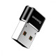 Перехідник Baseus Type-C to USB black