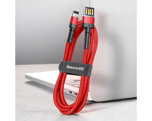 Кабель Baseus Cafule Lightning Special Edition 2.4A (1m) red