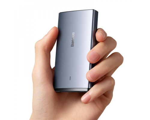 МЗП Baseus GaN5 Pro Ultra-Slim 65W (Type-C + USB) + Кабель Type-C to Type-C 100W (1м) gray 2001001041793 6932172618353