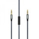 Кабель AUX Hoco UPA04 With Mic (1m) metal gray