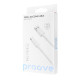 Кабель Proove Small Silicone Type-C 3A (1m) white