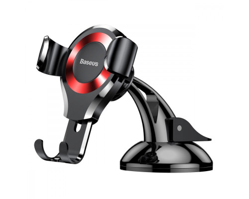 Автомобільний тримач Baseus Osculum Type Gravity Car Mount black/red