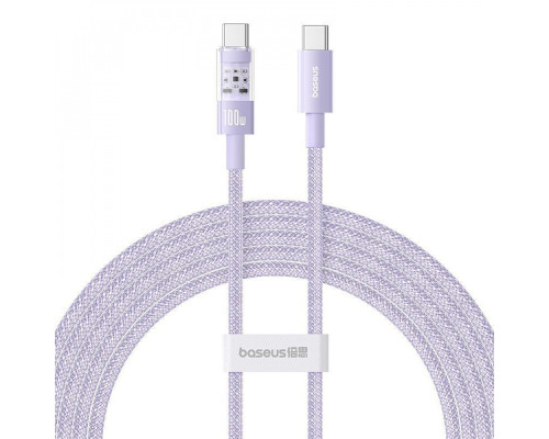 Кабель Baseus Gem Fast-Charging Type-C to Type-C 100W 2m purple