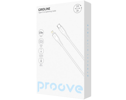 Кабель Proove GridLine Type-C to Lightning 27W (1m) black 2003000258110 6901118636164