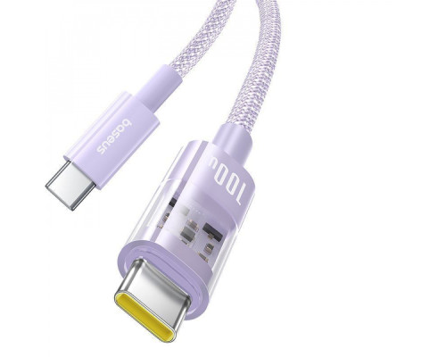 Кабель Baseus Gem Fast-Charging Type-C to Type-C 100W 2m purple