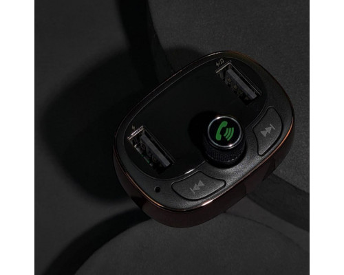 АЗП Baseus FM Launcher S-09 Lite 35W (PD+QC3.0) Type-C+2USB coffee