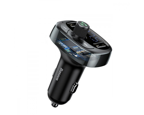 АЗП Baseus FM Launcher S-09 Lite 35W (PD+QC3.0) Type-C+2USB coffee