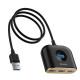 USB-Хаб Baseus Square Round USB to USB 3.0 + 3USB 2.0 (1m) black