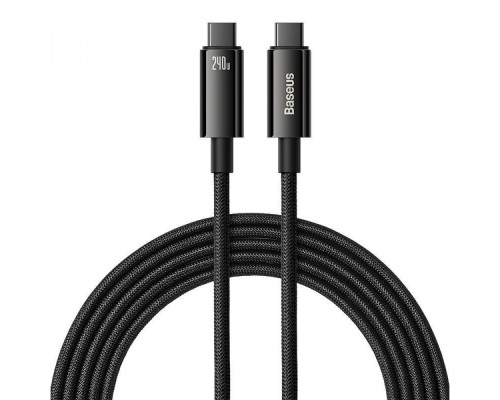 Кабель Baseus Tungsten Gold Fast Charging Type-C to Type-C 240W (3m) black 2001001041724 6932172628840