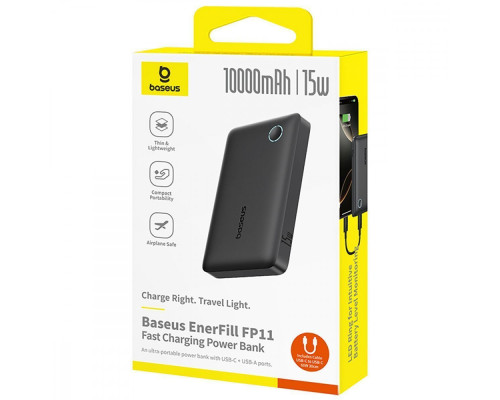 Портативна Батарея Baseus EnerFill 15W 10000mAh white 2003000273830 6932172690311