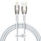 Кабель Baseus Glimmer Series Fast Charging Lightning 2.4A (1m) white 2001000810697 6932172617929