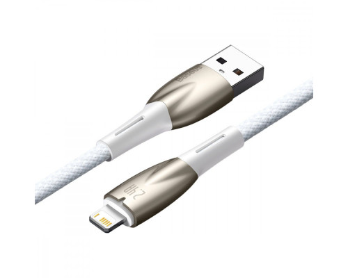 Кабель Baseus Glimmer Series Fast Charging Lightning 2.4A (1m) white 2001000810697 6932172617929