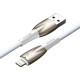 Кабель Baseus Glimmer Series Fast Charging Lightning 2.4A (1m) white 2001000810697 6932172617929