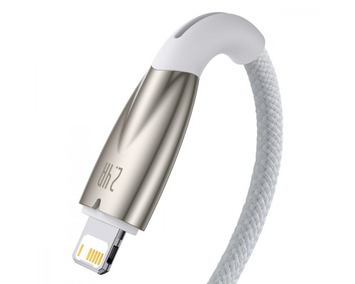 Кабель Baseus Glimmer Series Fast Charging Lightning 2.4A (1m) white 2001000810697 6932172617929