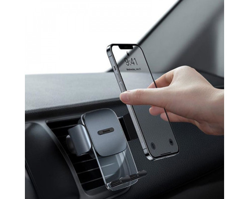 Автомобільний тримач Baseus Easy Control Clamp Air Outlet Version silver