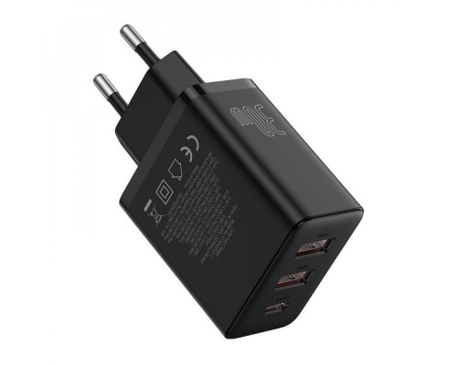 МЗП Baseus Cube Fast Charger 30W (Type-C + USB) blue