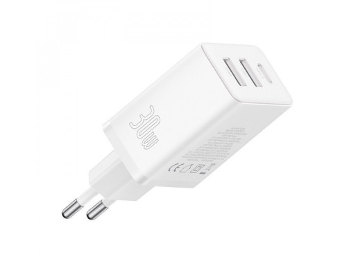 МЗП Baseus Cube Fast Charger 30W (Type-C + USB) blue