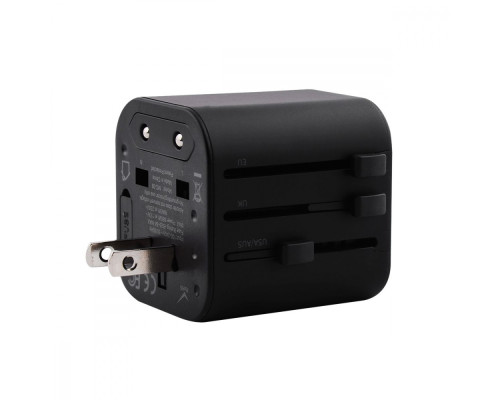 Travel Adapter Yesido MC-09 (UK/EU/US/AUS) black