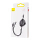 Кабель Baseus Golden Loop 3-in-1 (1.2m) black