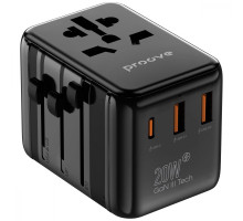 Універсальний адаптер Proove Trip 20W black 2003000150445 6901111408553