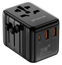 Універсальний адаптер Proove Trip 20W black 2003000150445 6901111408553