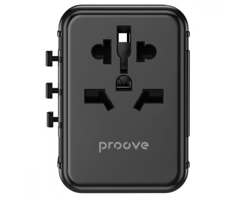 Універсальний адаптер Proove Trip 20W black 2003000150445 6901111408553