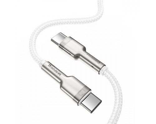 Кабель Baseus Cafule Metal Type-C to Type-C 100W (2m) green