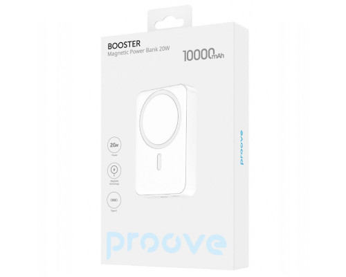 Портативна Батарея Proove Booster 20W 10000mAh white