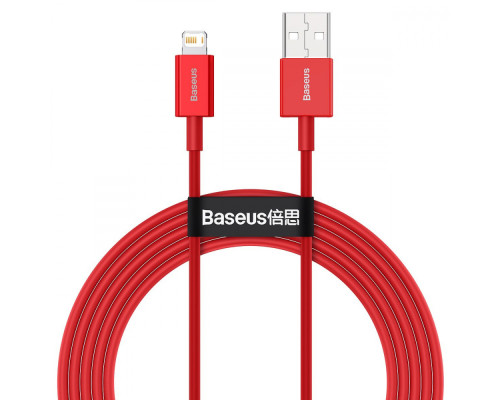 Кабель Baseus Superior Series Fast Charging Lightning 2.4A (2m) red 2001000361328 6953156205482