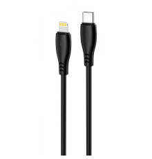 Кабель Proove Simple Silicone Type-C to Lightning 27W (1m) black 2003000258202 6901115521760