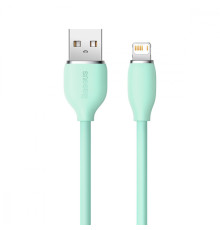 Кабель Baseus Jelly Liquid Silica Gel Fast Charging Lightning 2.4A (1.2m) green