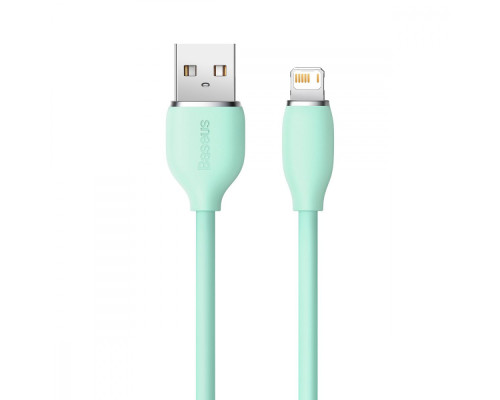 Кабель Baseus Jelly Liquid Silica Gel Fast Charging Lightning 2.4A (1.2m) green
