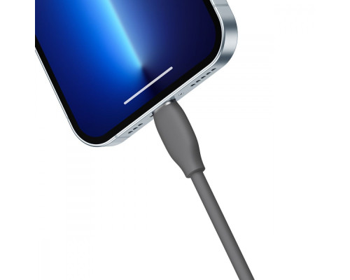 Кабель Baseus Jelly Liquid Silica Gel Fast Charging Lightning 2.4A (1.2m) green