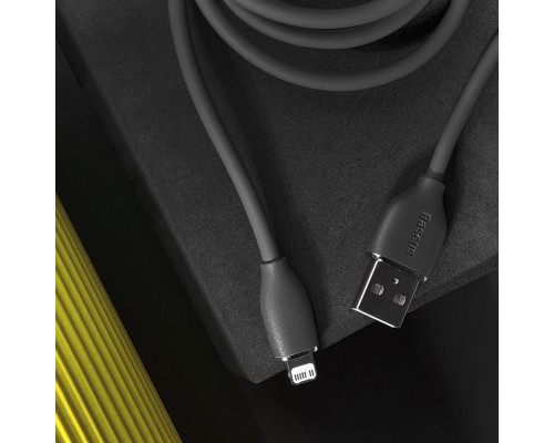 Кабель Baseus Jelly Liquid Silica Gel Fast Charging Lightning 2.4A (1.2m) green