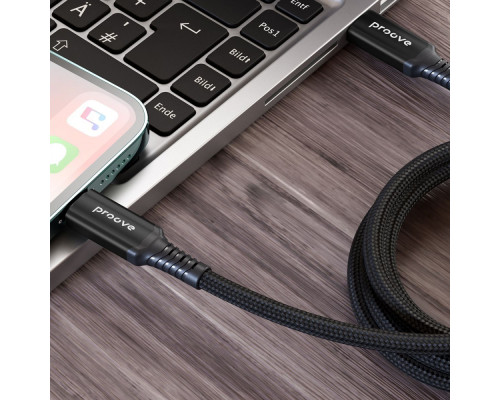 Кабель Proove Speed Line Type-C to Type С 240W USB 4.0 (1m) black 2001001860288 6901114078166