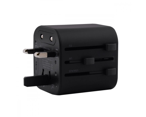 Travel Adapter Yesido MC-09 (UK/EU/US/AUS) black