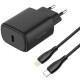 МЗП Proove Silicone Power 2 20W (Type-C) + Cable Type-C to Lightning (1m) black 2003000238563 6901118575036