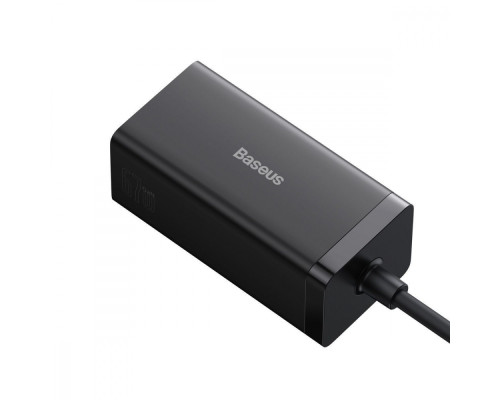 МЗП Baseus GaN5 Pro 67W USB+2Type-C+HDMI (1.5m) + Кабель Type-C to Type-C 100W(20V/5A (1m) black