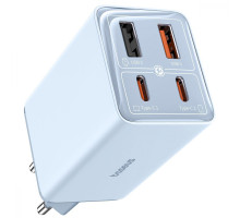 МЗП Baseus GaN6 Pro Fast Charger 2 Type-C + 2 USB 65W blue 2001001934590 6932172644451