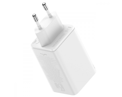 МЗП Baseus GaN6 Pro Fast Charger 2 Type-C + 2 USB 65W blue 2001001934590 6932172644451