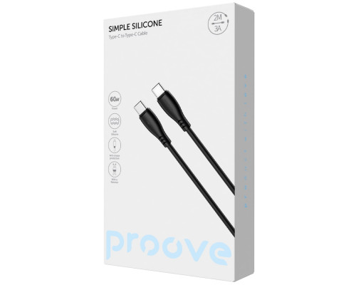 Кабель Proove Simple Silicone Type-C to Type-C 60W (2m) white 2003000244137 6901112173818