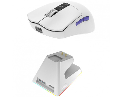 Бездротова ігрова миша Proove Gaming Jester 8K with Charging Dock black/purple 2003000315561 6901115145010